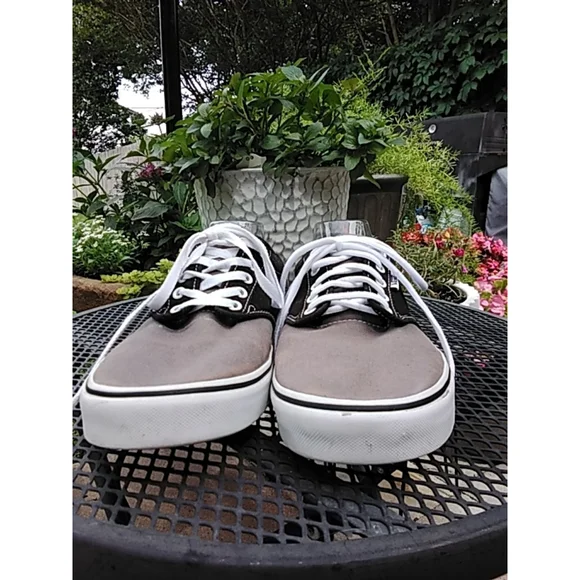 Men's Vans Sneakers Size 13 Gray and Black - Picture 3 of 8